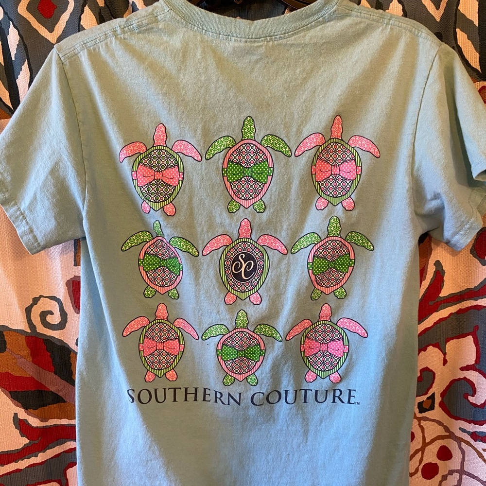 Simply Couture Sea Turtle Southern Tshirt